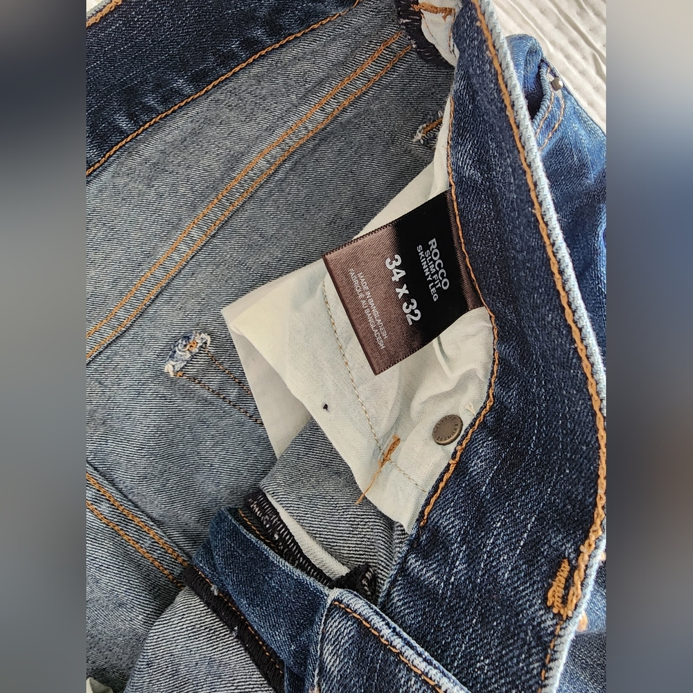Express Jeans | Men’s Express Rocco Slim Fit Skinny Leg Jeans | Size: 34x32 - Picture 6 of 6